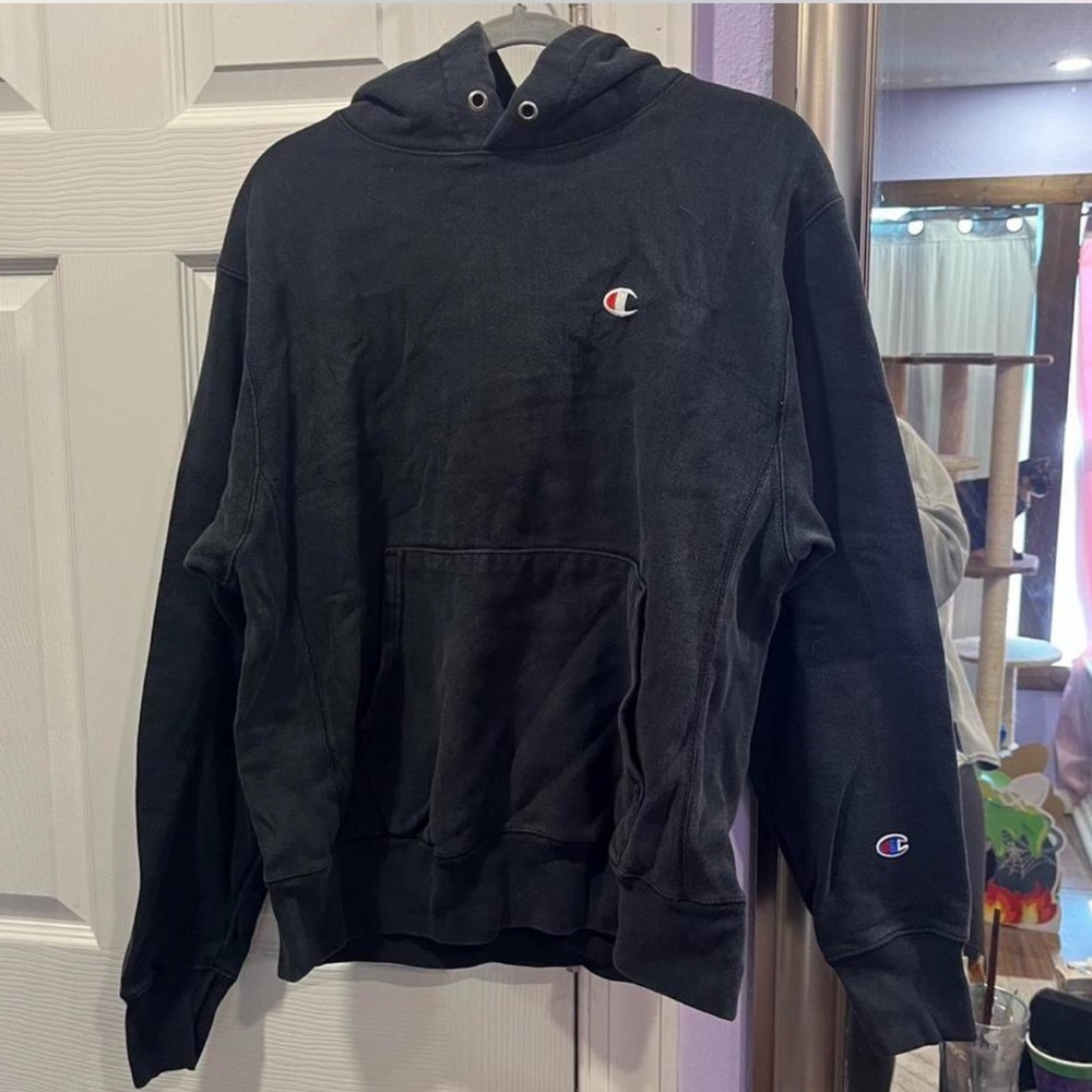 Champion Black Hoodie for Men